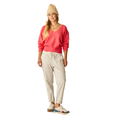 Carve Designs Women's Ruth Reversible Fuzzy Sweater 2026 616 POINSETTIA