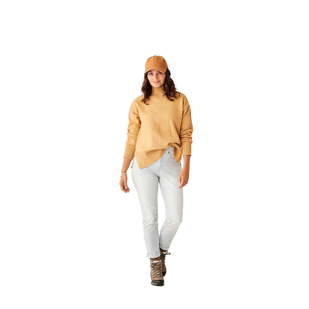 Carve Designs Women's Woodward Sweater 2026 CAMEL HEATHER