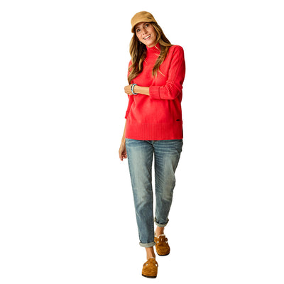 Carve Designs Women's Woodward Sweater 2026 616 POINSETTIA