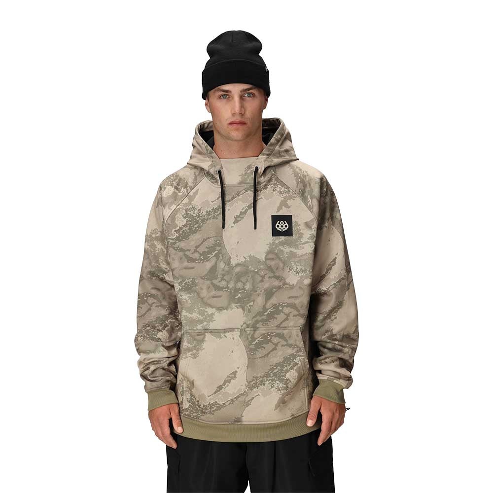686 Men's Bonded Fleece Hoody 2026 LIMESTONE HEMISPHERE PRINT
