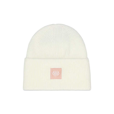 686 Women's Big Cuff Beanie 2026 WHITE