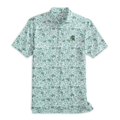 Johnnie-O Men's Tailgater 2.0 Polo - Michigan State University 2025 GREEN 1