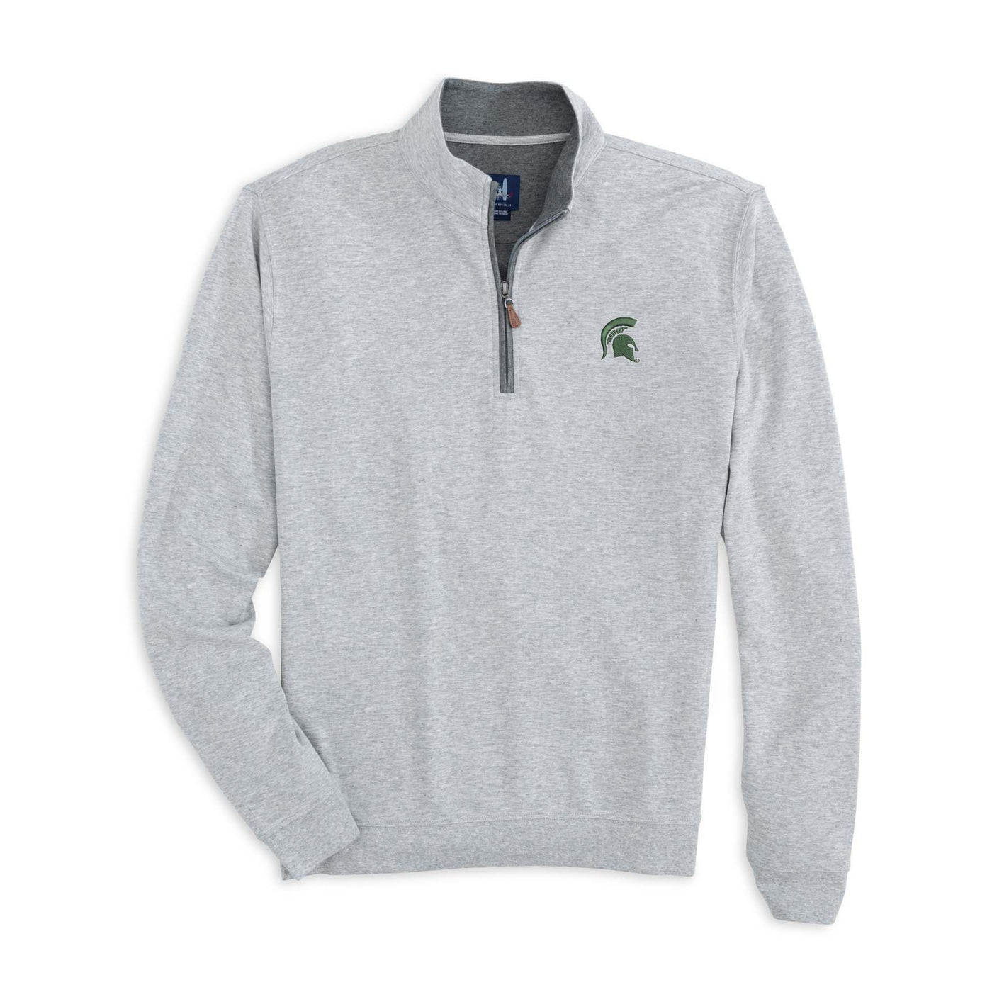 Johnnie-O Men's Sully 1/4-Zip Pullover - Michigan State University 2025 LIGHT GRAY