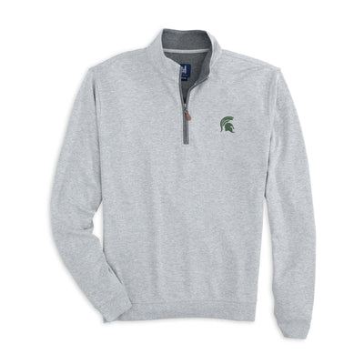 Johnnie-O Men's Sully 1/4-Zip Pullover - Michigan State University 2025 LIGHT GRAY