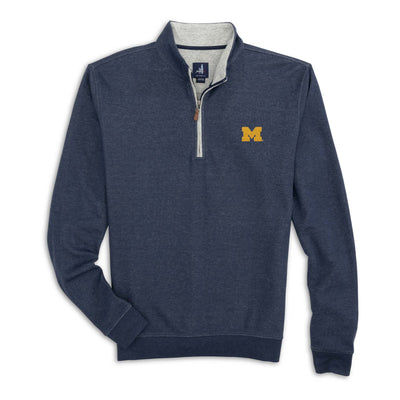 Johnnie-O Men's Sully 1/4-Zip Pullover - University of Michigan 2025 MIDNIGHT NAVY