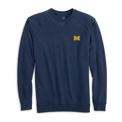 Johnnie-O Men's Freeman Sweatshirt - University of Michigan 2025 MIDNIGHT NAVY