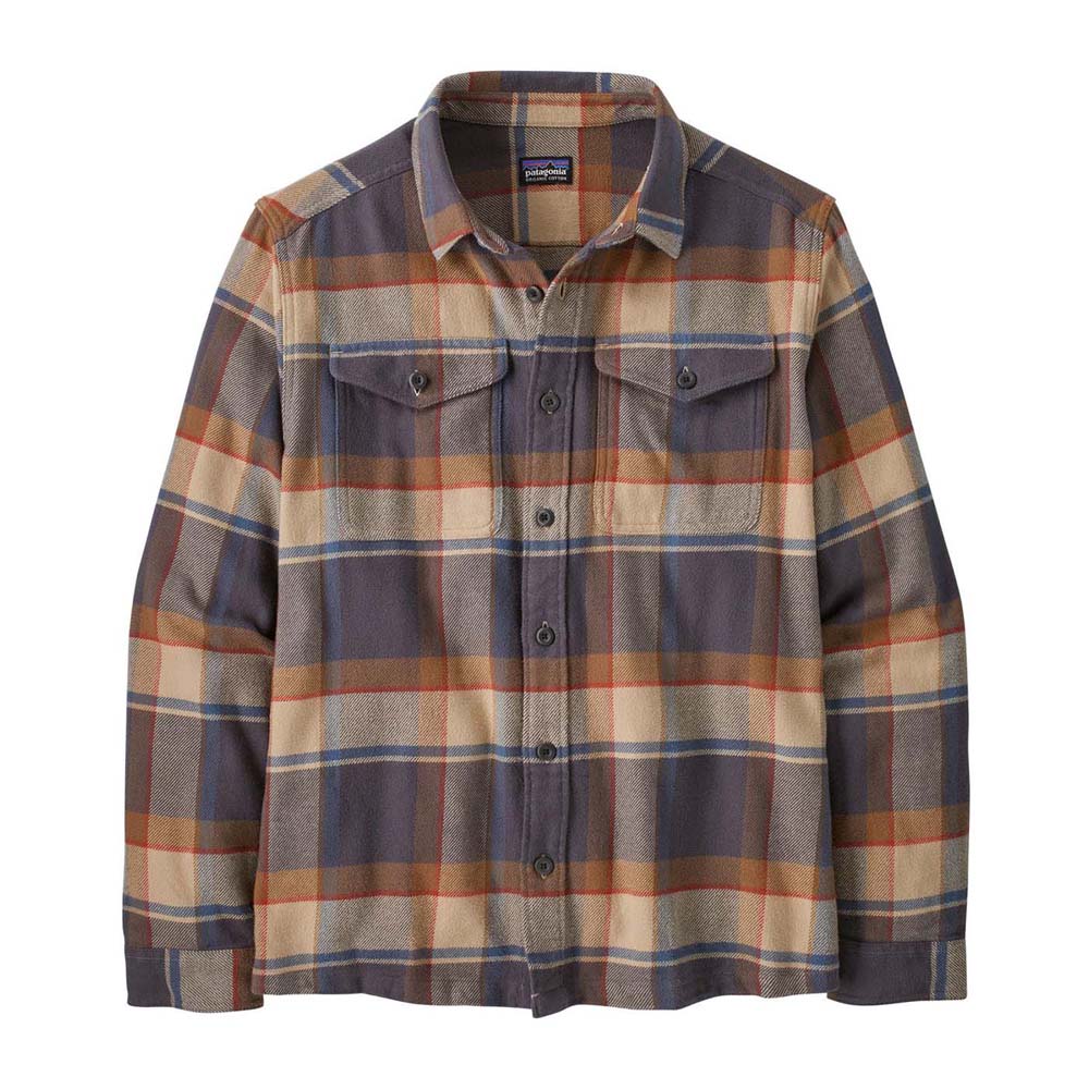 Patagonia Men's Fjord Flannel Shirt 2025 SRFY SUNRISE RIDGE FORGE GREY