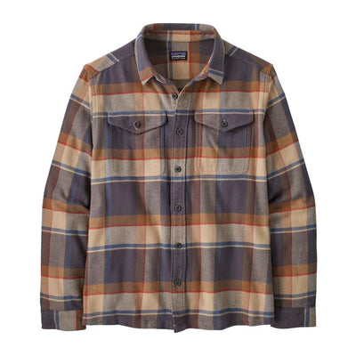 Patagonia Men's Fjord Flannel Shirt 2025 SRFY SUNRISE RIDGE FORGE GREY