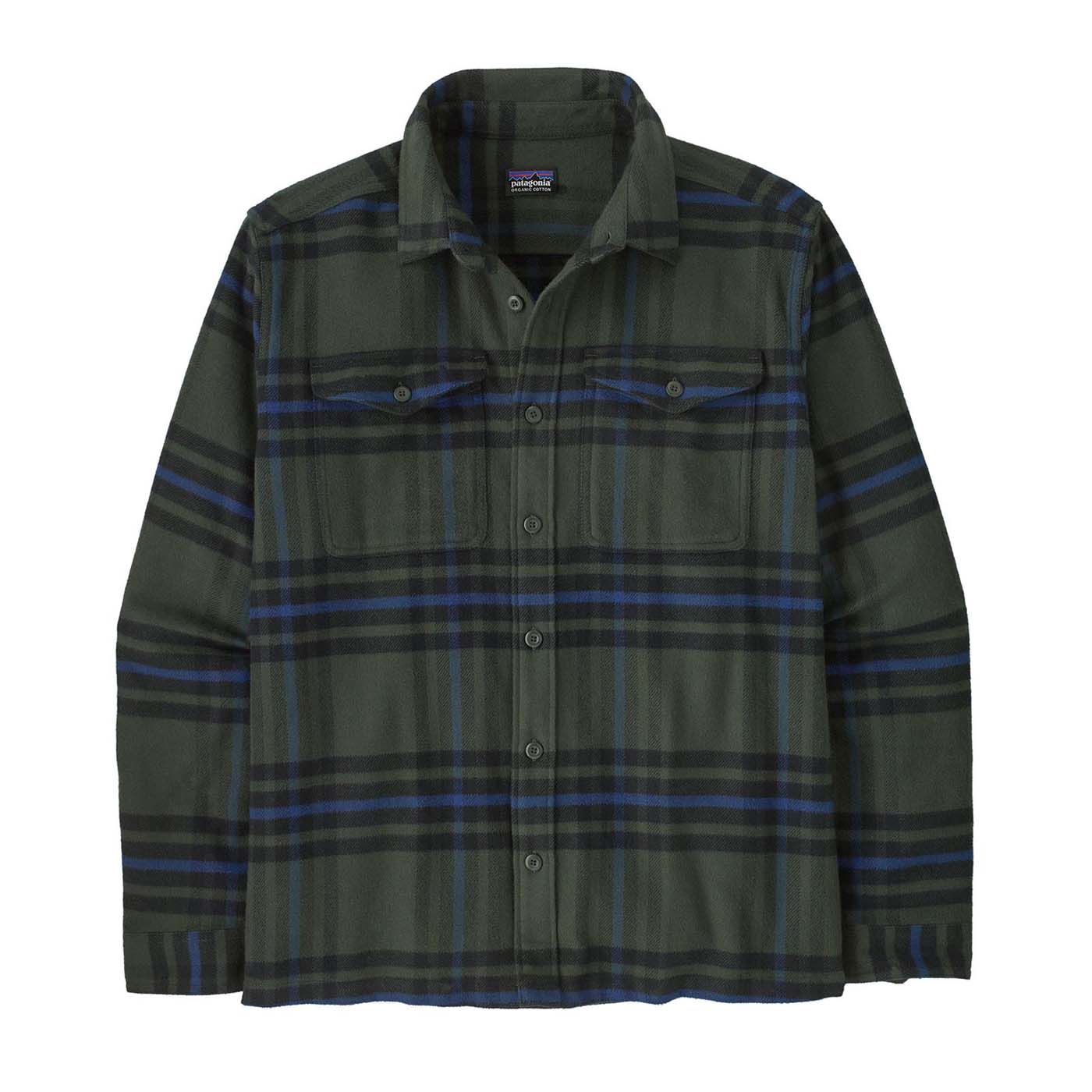 Patagonia Men's Fjord Flannel Shirt 2025 CODG CATCH OLD GROWTH GREEN