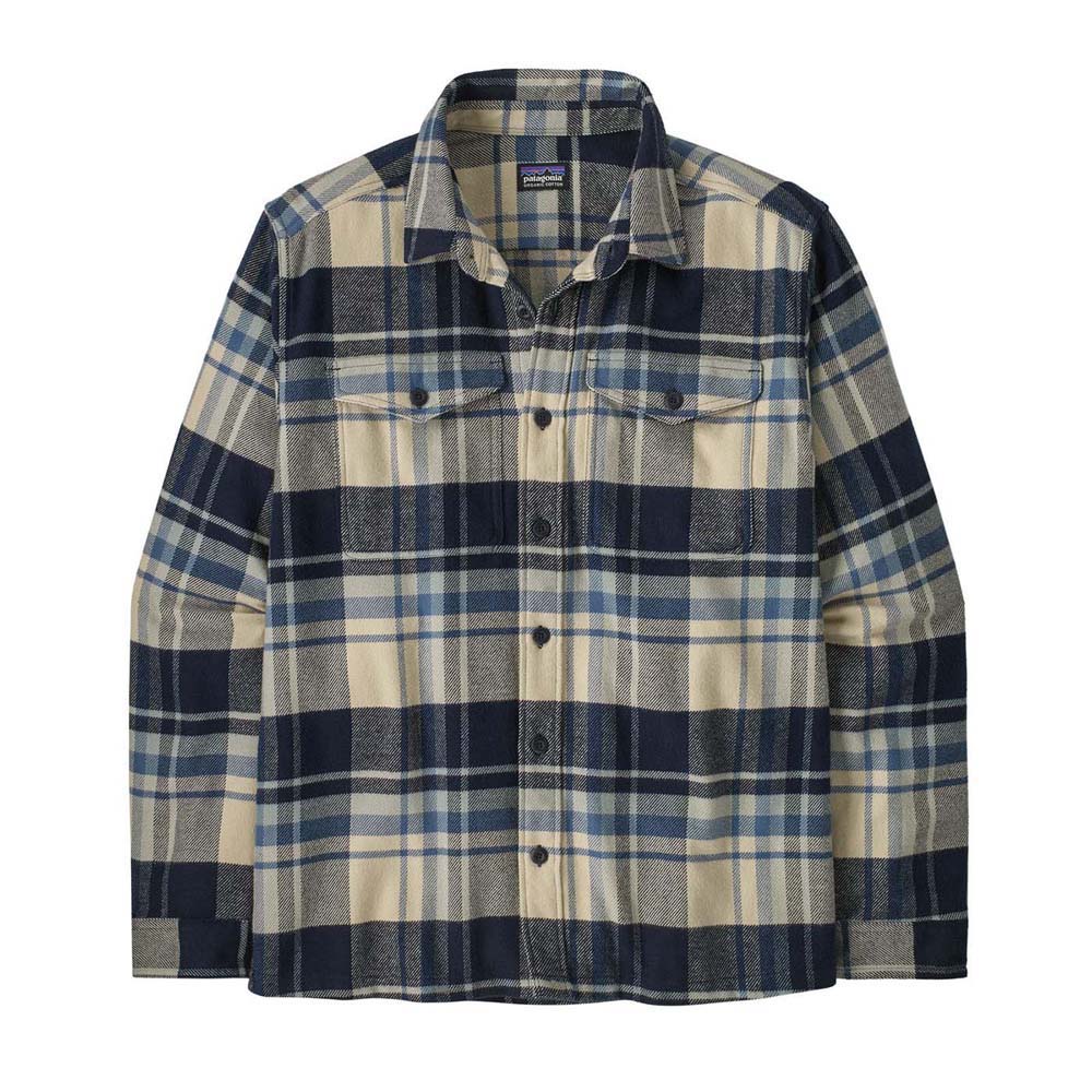 Patagonia Men's Fjord Flannel Shirt 2025 HISB HIBERNATE SUNKEN BLUE