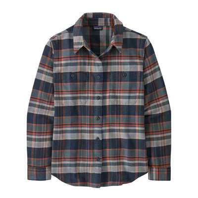 Patagonia Women's Fjord Flannel Shirt 2025 Adsm Adventurer Smolder Blue