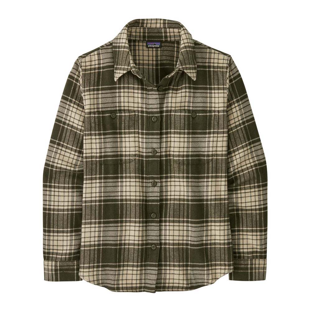 Patagonia Women's Fjord Flannel Shirt 2025 CAPN CASCADE PINE NEEDLE GREEN