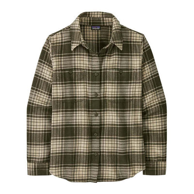 Patagonia Women's Fjord Flannel Shirt 2025 CAPN CASCADE PINE NEEDLE GREEN