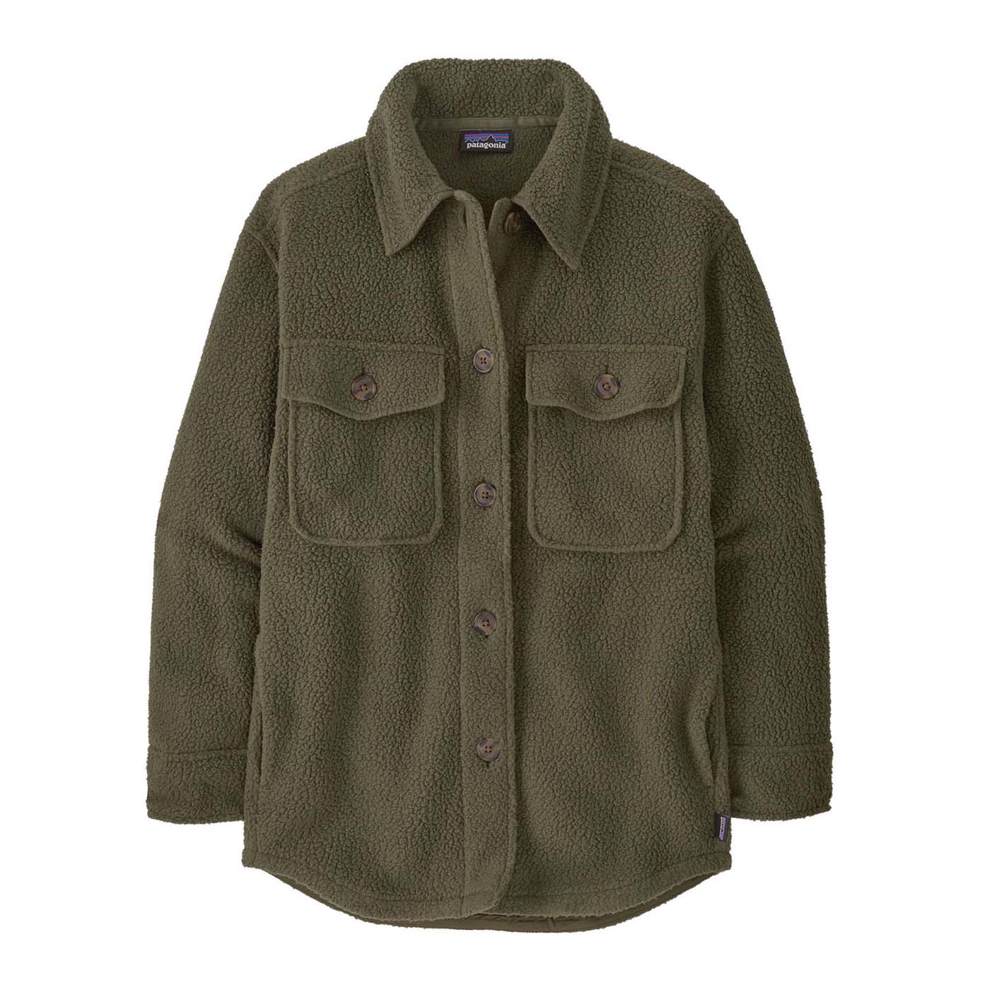 Patagonia Women's Retro Pile Fleece Shacket 2025 BASIN GREEN