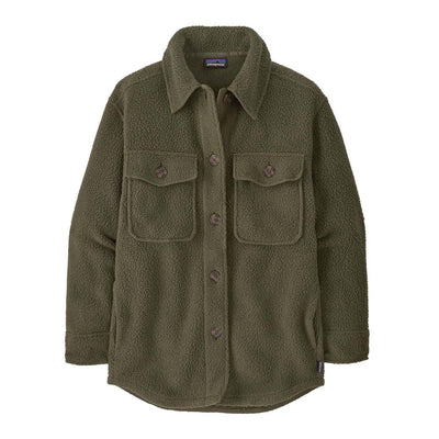 Patagonia Women's Retro Pile Fleece Shacket 2025 BASIN GREEN