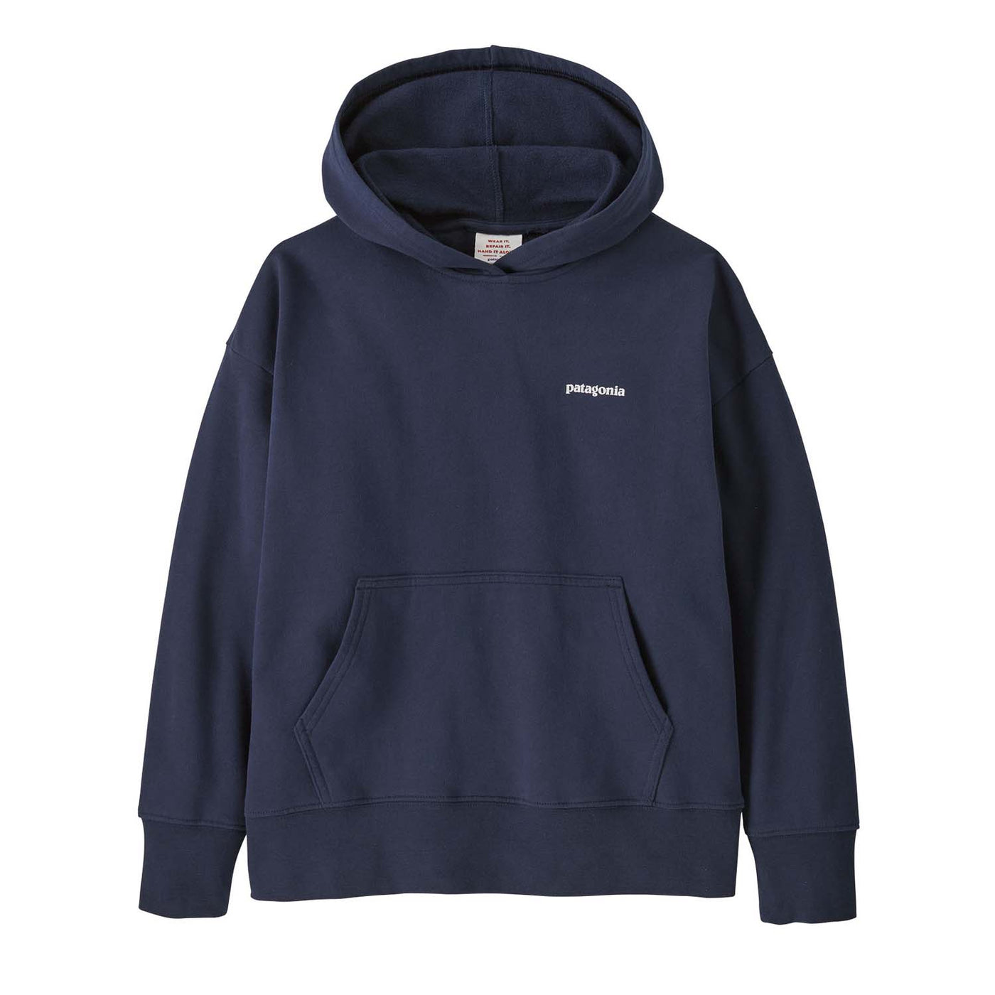 Patagonia Junior's Hoody Sweatshirt 2025 PONN P-6 LOGO: NEW NAVY