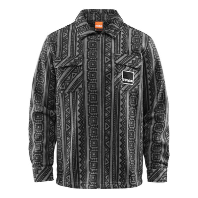 ThirtyTwo Men's Rest Stop Zip-Up Shirt 2025 BLACK CHARCOAL