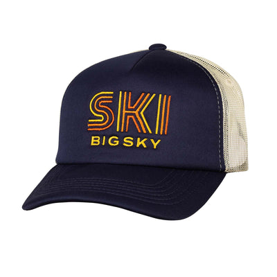 Big Sky Trucker Foam Hat NAVY/STONE