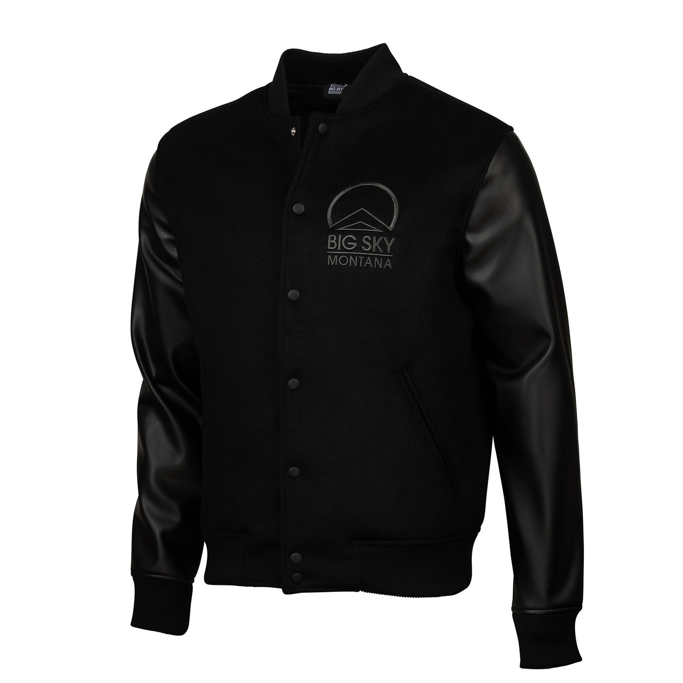 Big Sky Varsity Wool Jacket BLACK