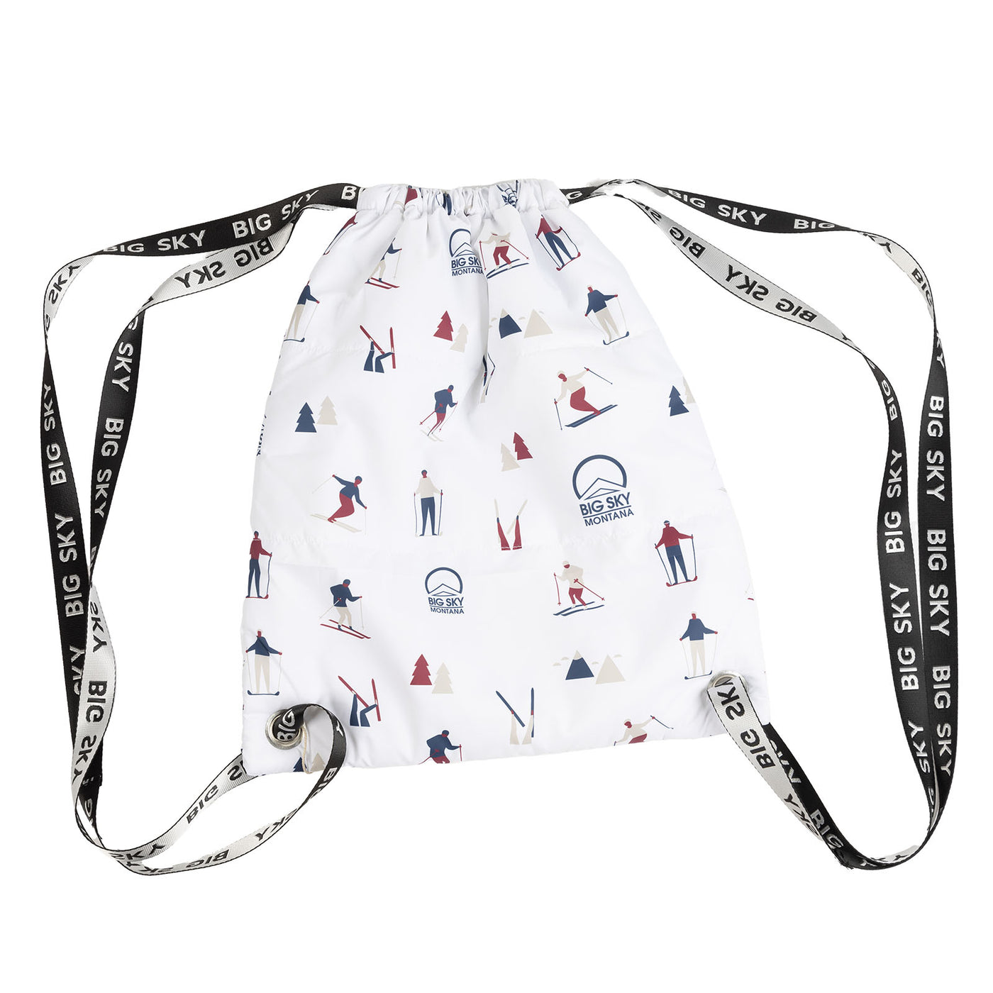Big Sky Padded Drawstring Bag WHITE