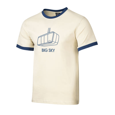 Big Sky Men's Ringer T-Shirt SAND