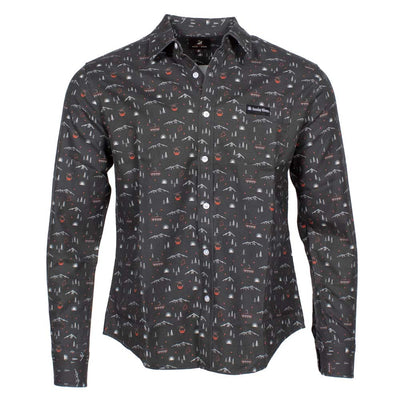 Sunday River Jack and Sage Flannel Long Sleeve Shirt BLACK MULTI