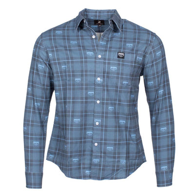 Boyne Mountain Jack and Sage Flannel Icon Print Long Sleeve Shirt Grey_multi