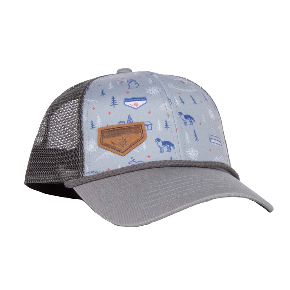 Boyne Mountain Jack and Sage Trucker Cap Grey_multi