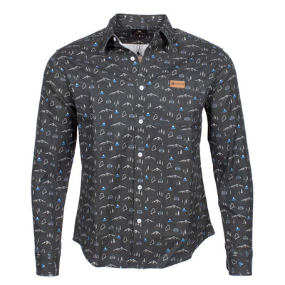 Sugarloaf Jack and Sage Flannel Long Sleeve Shirt BLACK MULTI