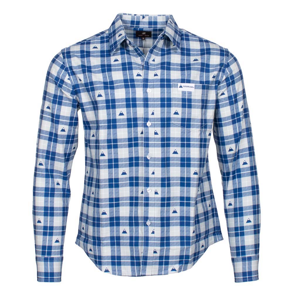 Sugarloaf Men's Jack and Sage Flannel Icon Print Long Sleeve Shirt BLUE MULTI