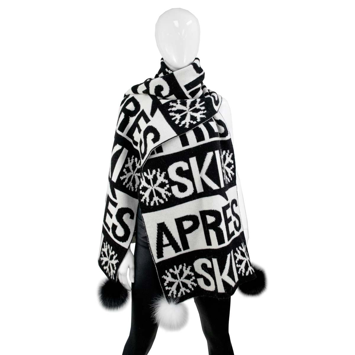Mitchie's Matchings Women's Knitted Oversized Apres Ski Scarf 2025