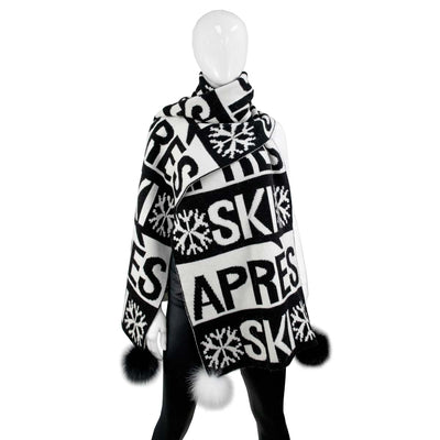 Mitchie's Matchings Women's Knitted Oversized Apres Ski Scarf 2025
