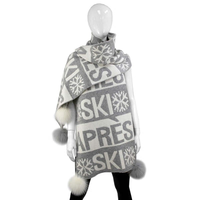 Mitchie's Matchings Women's Knitted Oversized Apres Ski Scarf 2025