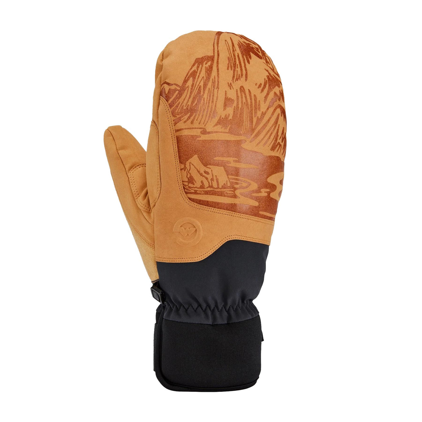 Gordini Men's MTN Crew Artist Mitts 2025 Tan Black Mountain