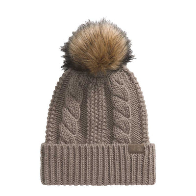 The North Face Women's Oh Mega Fur Pom Beanie 2026 BOW MOCHA BROWN