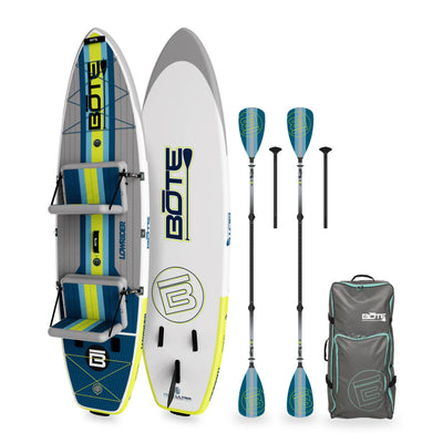 BOTE LowRider Aero Tandem Inflatable Paddle Board 11'6" FULL TRAX NAVY