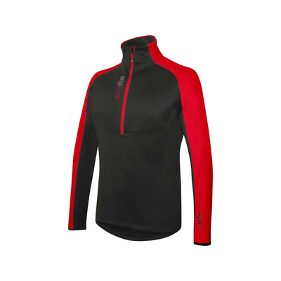 rh+ Men's Kyril Half-Zip Jersey 2025 BLACK/RED