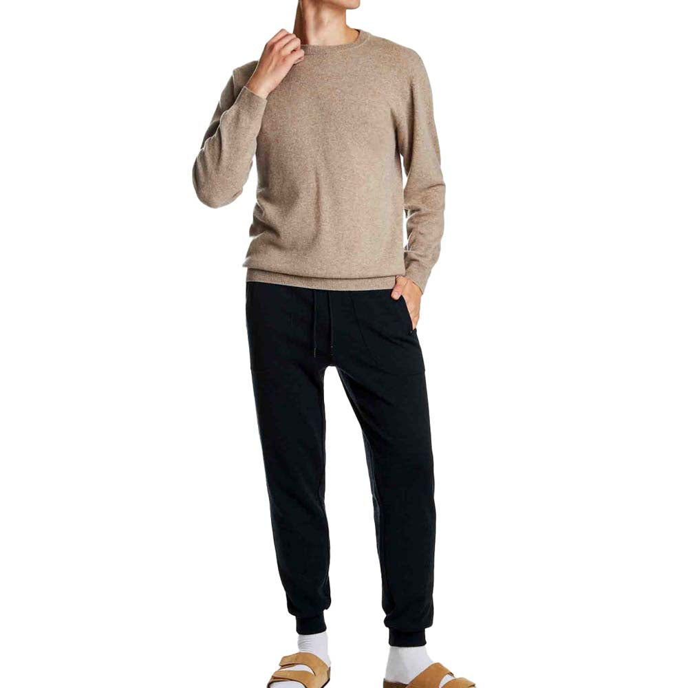 We Norwegians Men's Blefjell Cashmere Crewneck Sweater 2025 SAND