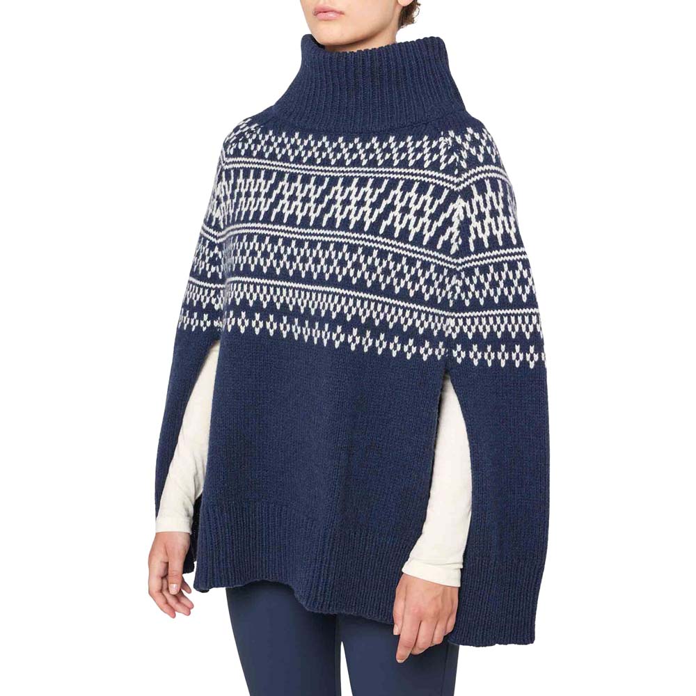 We Norwegians Women's Setesdal Poncho 2025 NAVY BLUE