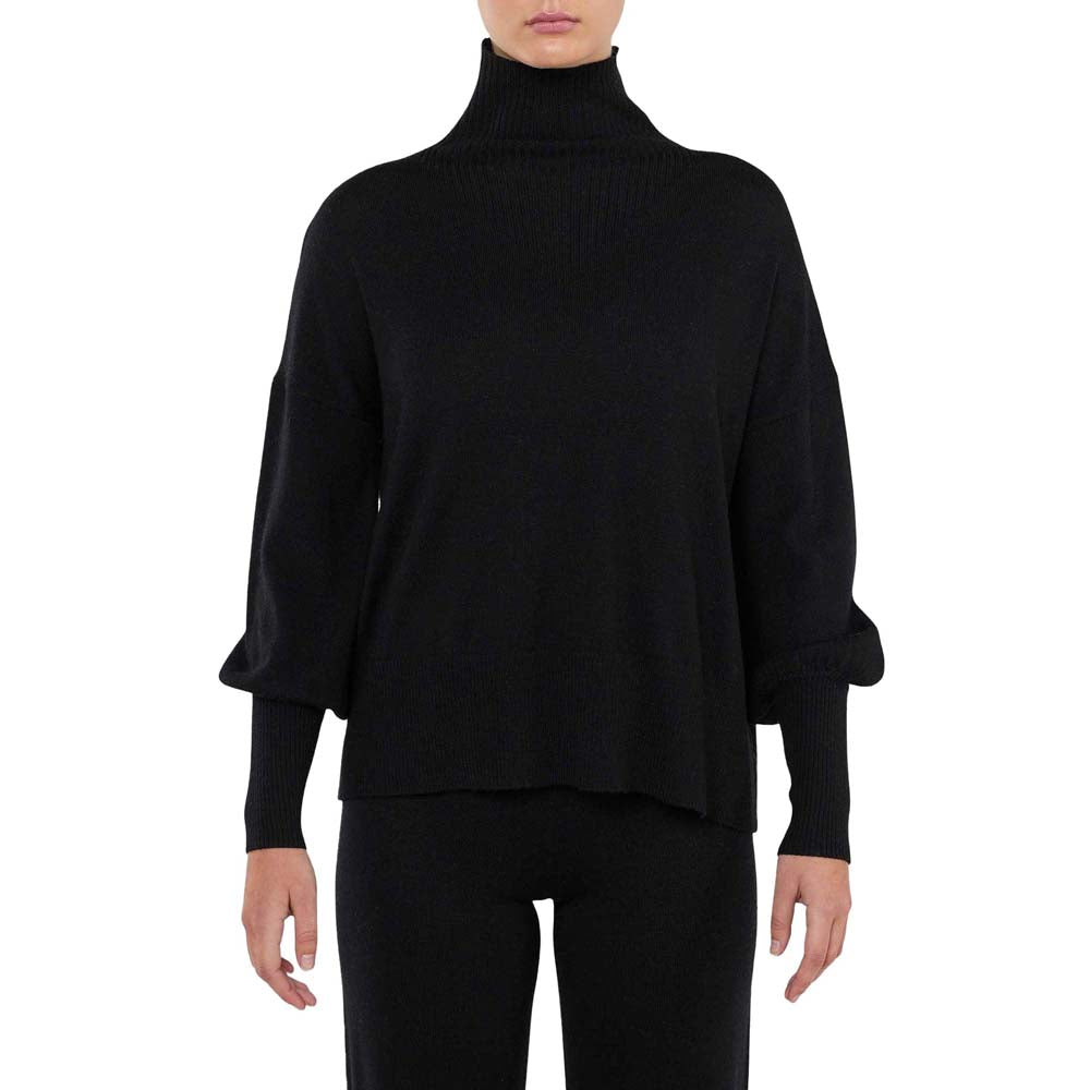 We Norwegians Women's Geilo Oversized Sweater 2025 BLACK/TAN