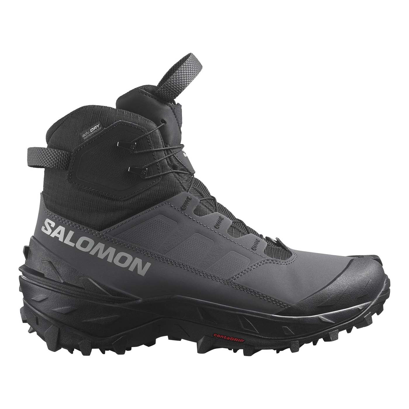 Salomon Men's Crosstrak Powder Waterproof Winter Boots 2026 ASPHALT/BLACK/SHARKSKIN