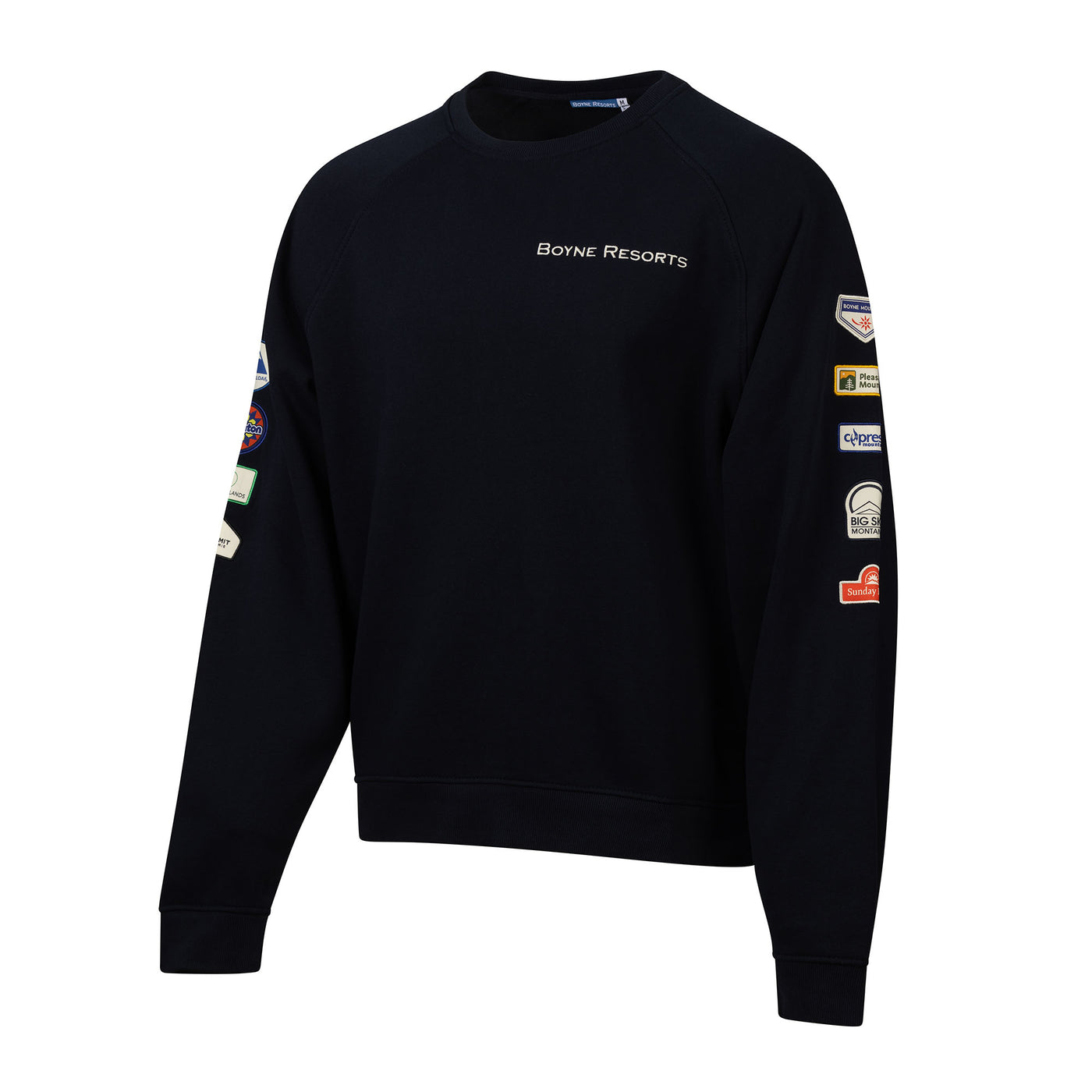 Boyne Resorts Unisex Oversized Patch Crewneck NAVY