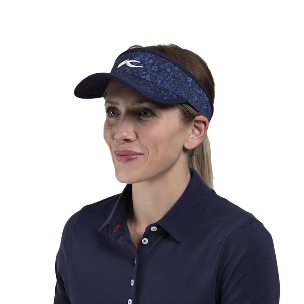 KJUS Women's Chloe Golf Visor 2025 ATLANTA BLUE/ATLANTA BLUE