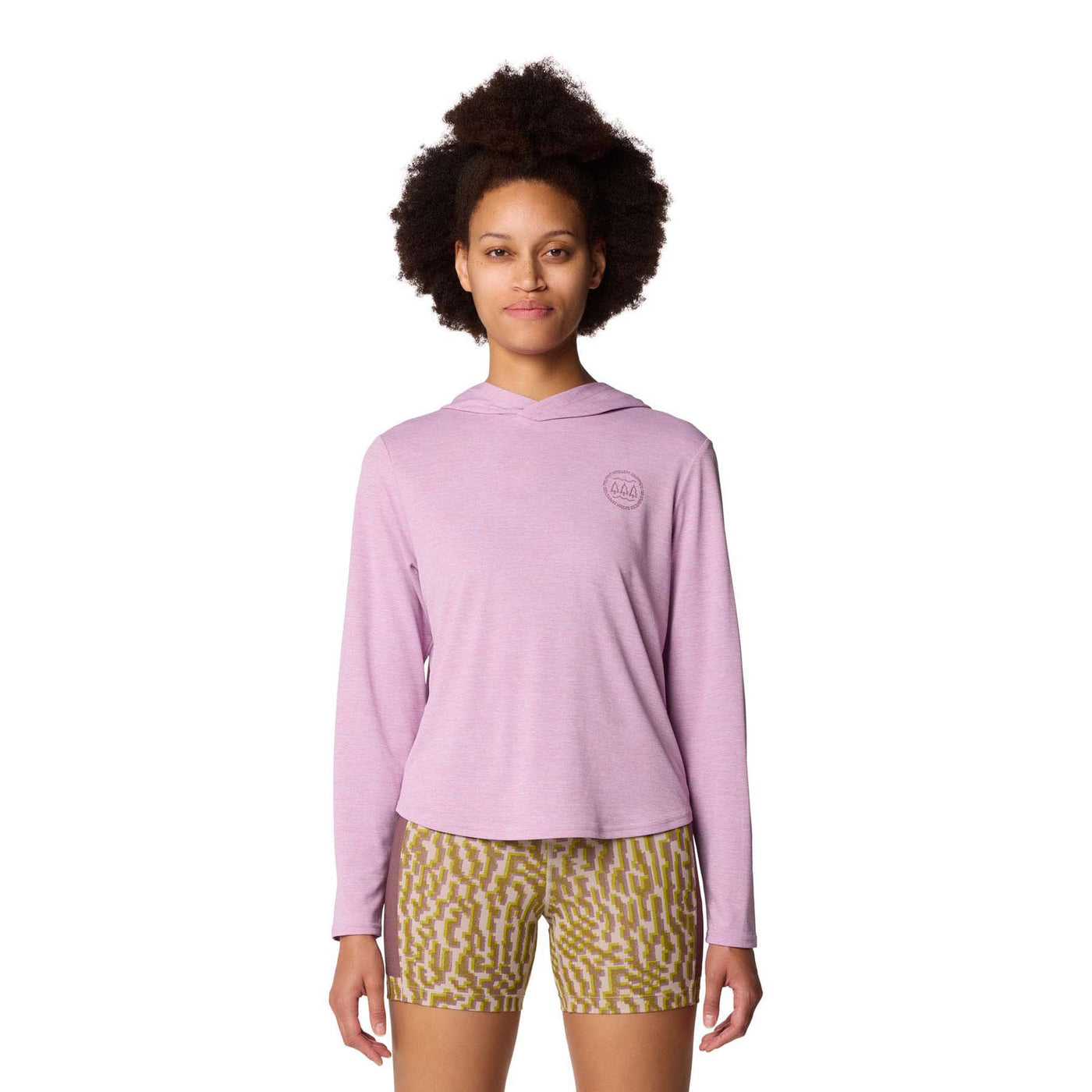 Mountain Hardwear Women's Sunblocker Long Sleeve Hoody 2025 567 WISTERIA HEATHER