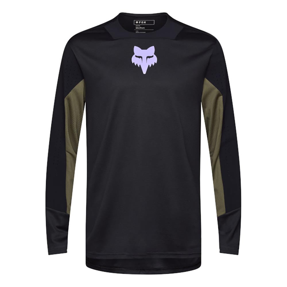 Fox Men's Defend Park Long Sleeve Jersey 2025 BLACK