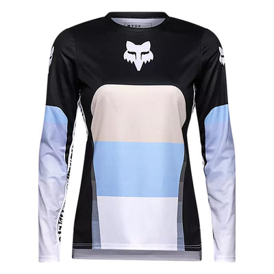 Fox Women's Ranger Long Sleeve Grid Jersey 2025 BLACK