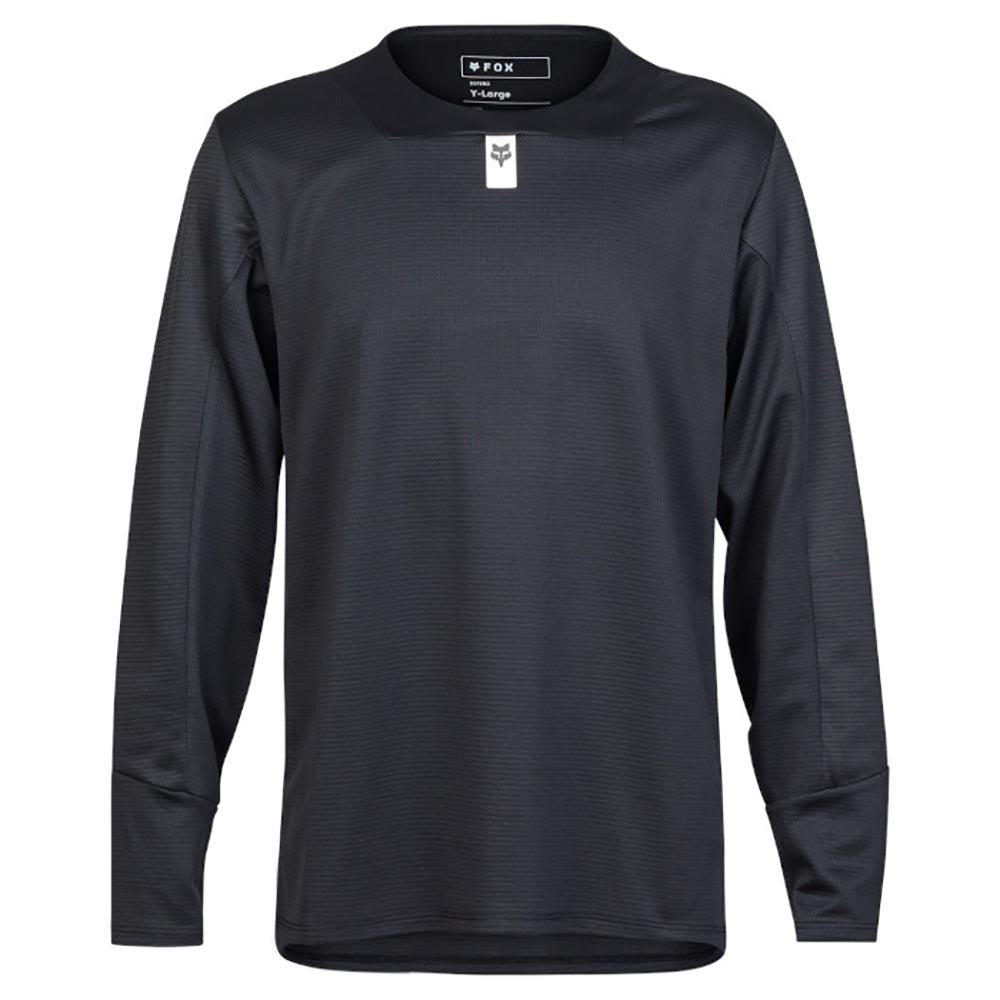 Fox Junior's Defend Long Sleeve Jersey 2025 BLACK