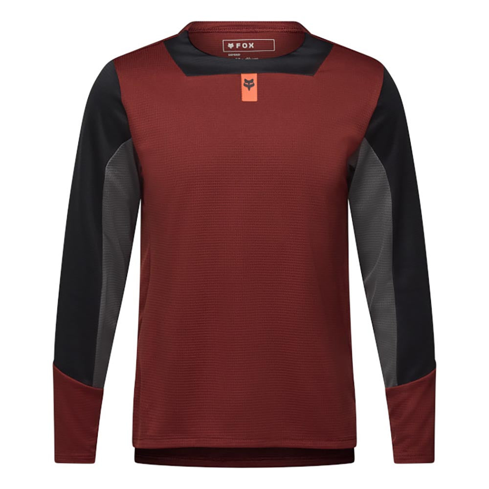 Fox Junior's Defend Long Sleeve Jersey 2025 180 RUST