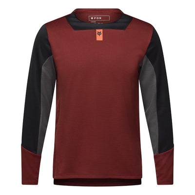 Fox Junior's Defend Long Sleeve Jersey 2025 180 RUST