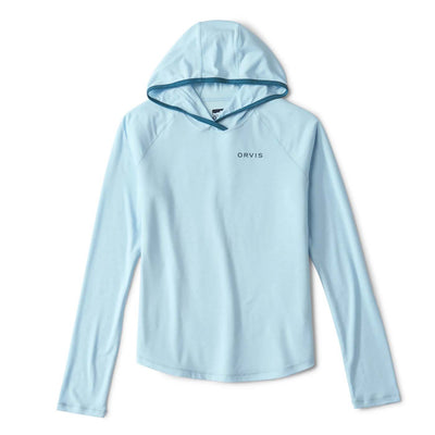 Orvis Women's DriCast Logo Hoodie 2025 30 BLUE MIST